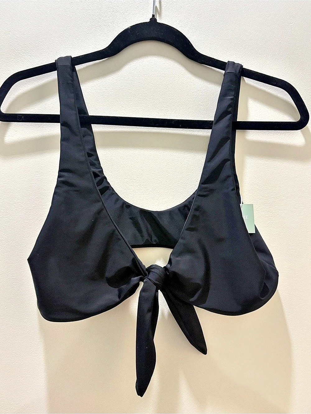 Prairie Swim Black Bikini Top NWT